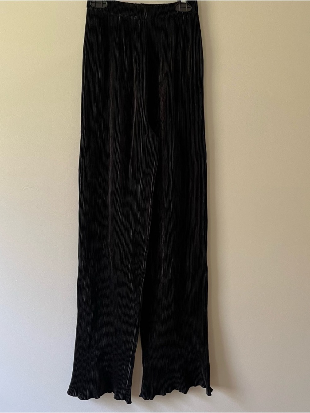 Commence Matching Set Halter Top Wide Leg Pants Pleated XS Black Low Back Chic - Picture 5 of 15